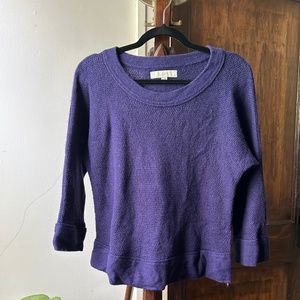 LOFT Soft Knit Sweater, Indigo/Purple